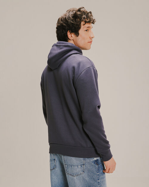 Sudadera Estampada Azul